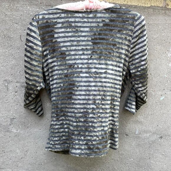 Vintage 90s Striped and Embellished Top - Picture 4 of 5